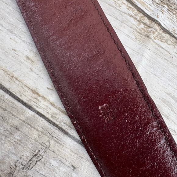 VTG Fossil Leather Conchos Belt 36” Brown Croc Embossed Western Boho Cowgirl - Picture 9 of 13